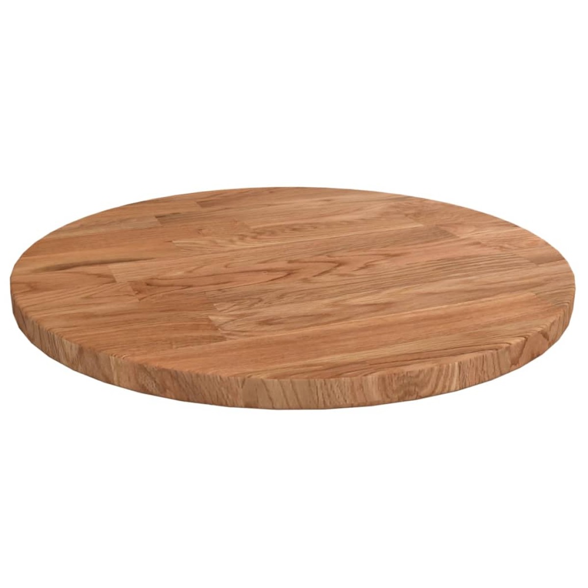 vidaXL Επιφάνεια Τραπεζιού Στρογγυλή Αν. Καφέ Ø30x1,5 εκ. Ξύλο Δρυός