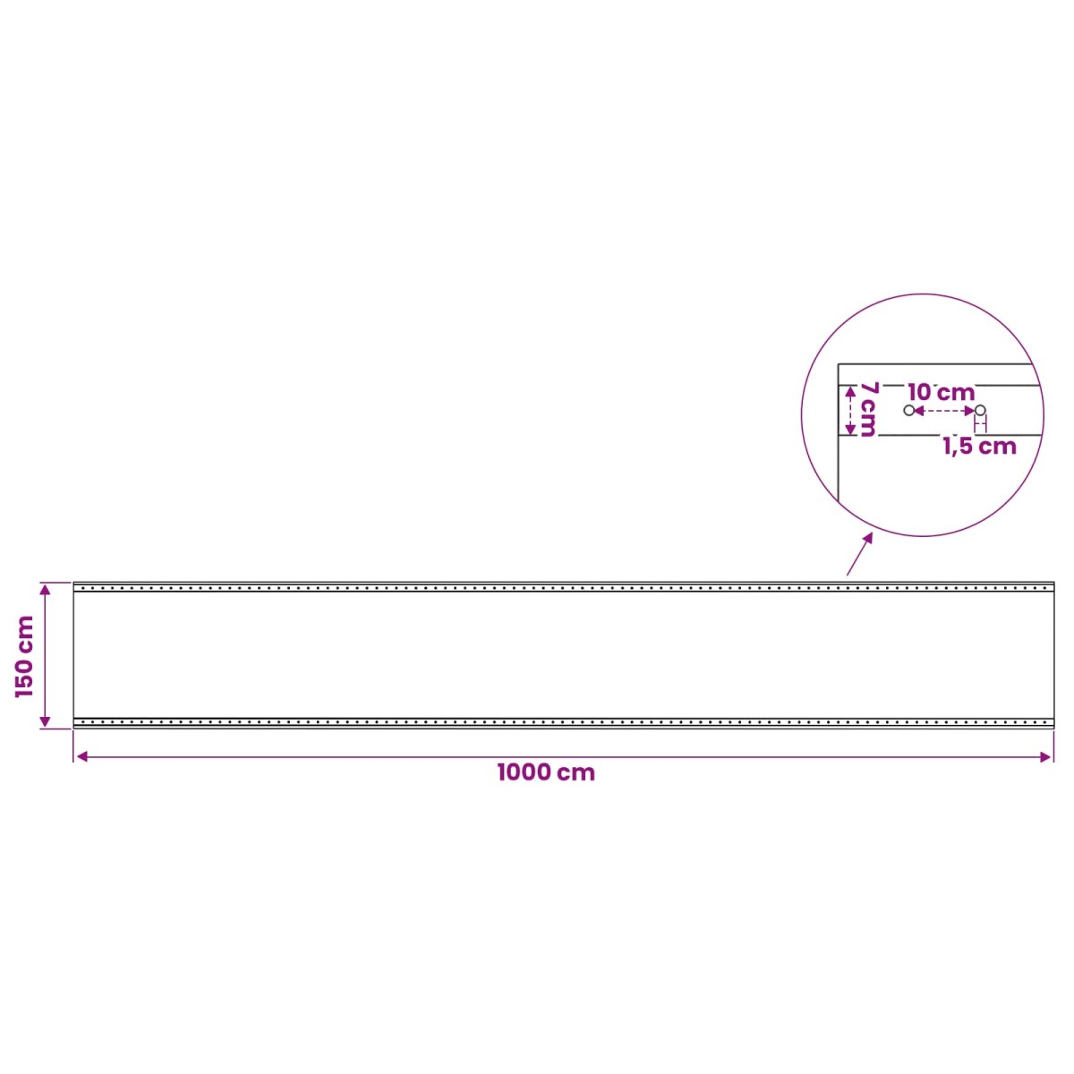 vidaXL Τεντόπανα με Θηλιές 2 τμχ. Πράσινο 1,5 x 10 μ 260 γρ PE
