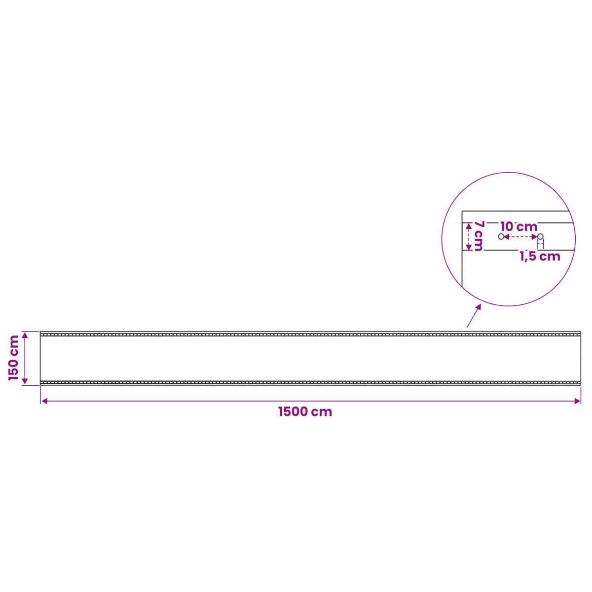 vidaXL Τεντόπανα με Θηλιές 2 τμχ. Πράσινο 1,5 x 15 μ 260 γρ PE