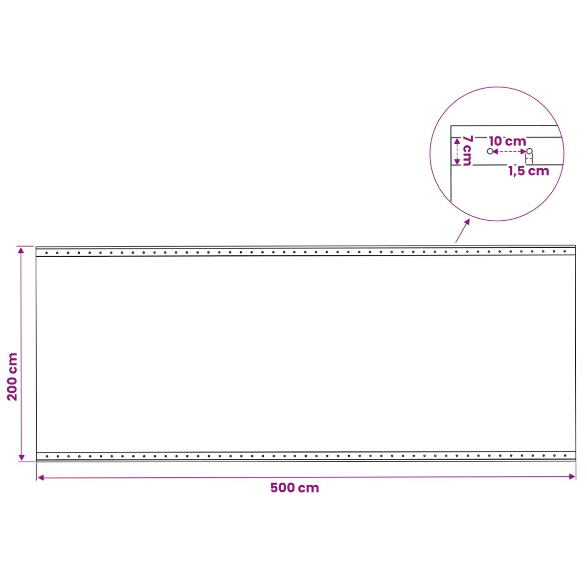 vidaXL Τεντόπανα με Θηλιές 2 τμχ. Πράσινο 2 x 5 μ 260 γρ PE