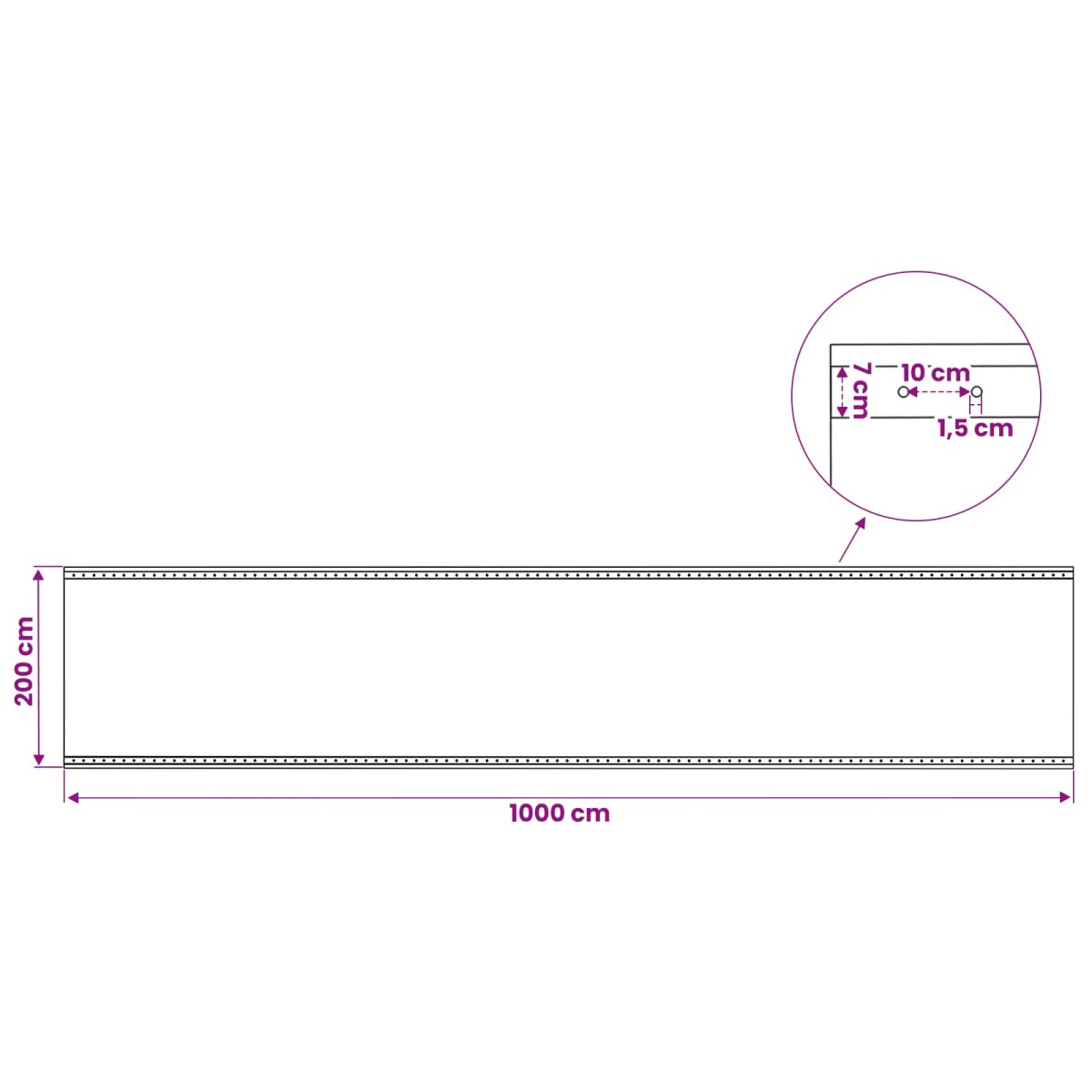 vidaXL Τεντόπανα με Θηλιές 2 τμχ. Πράσινο 2 x 10 μ 260 γρ PE