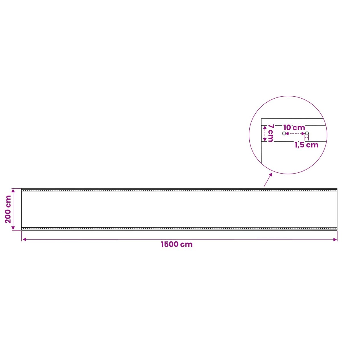 vidaXL Τεντόπανα με Θηλιές 2 τμχ. Πράσινο 2 x 15 μ 260 γρ PE