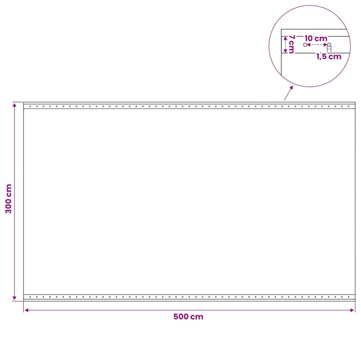 vidaXL Τεντόπανα με Θηλιές 2 τμχ. Πράσινο 3 x 5 μ 260 γρ PE