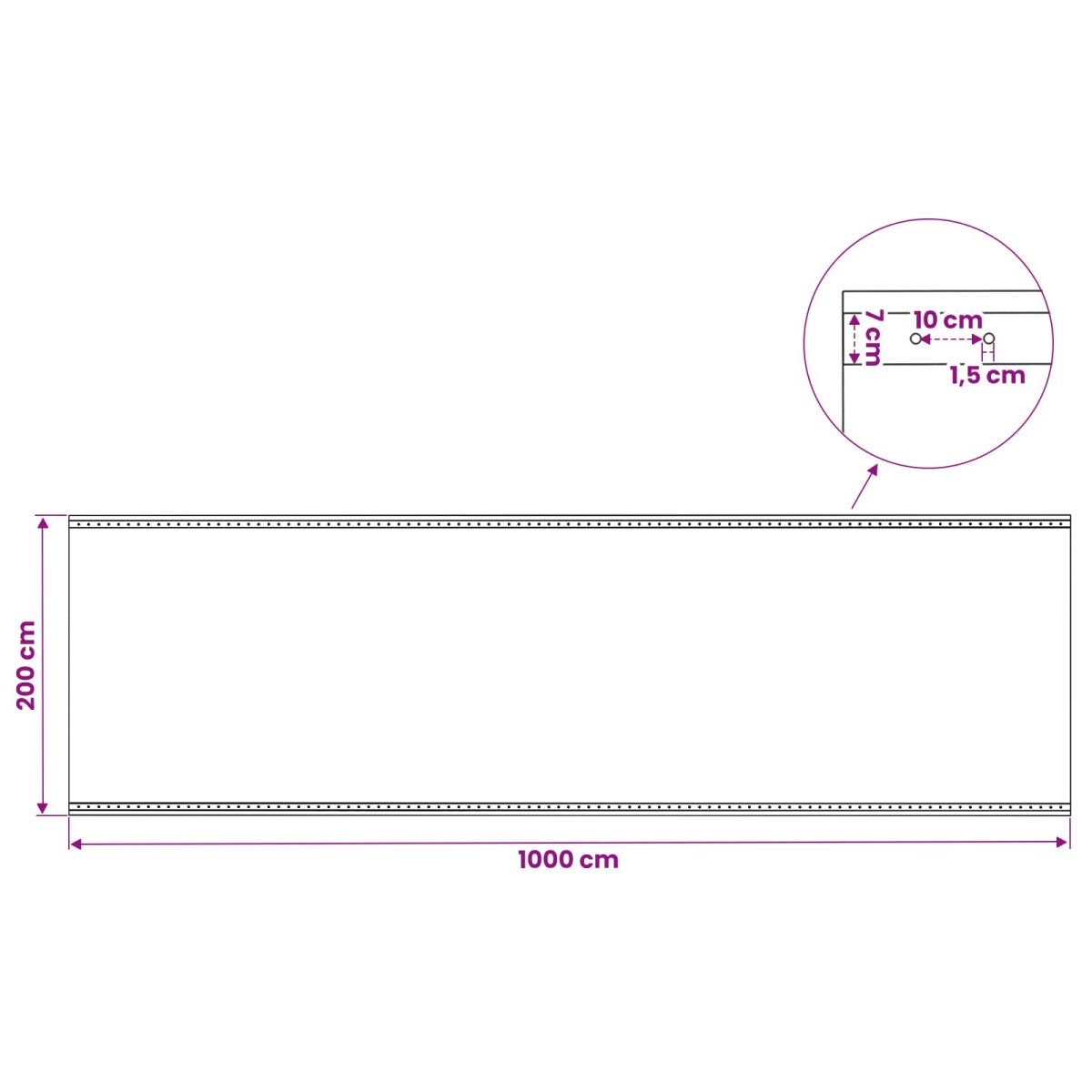 vidaXL Τεντόπανα με Θηλιές 2 τμχ. Πράσινο 3 x 10 μ 260 γρ PE