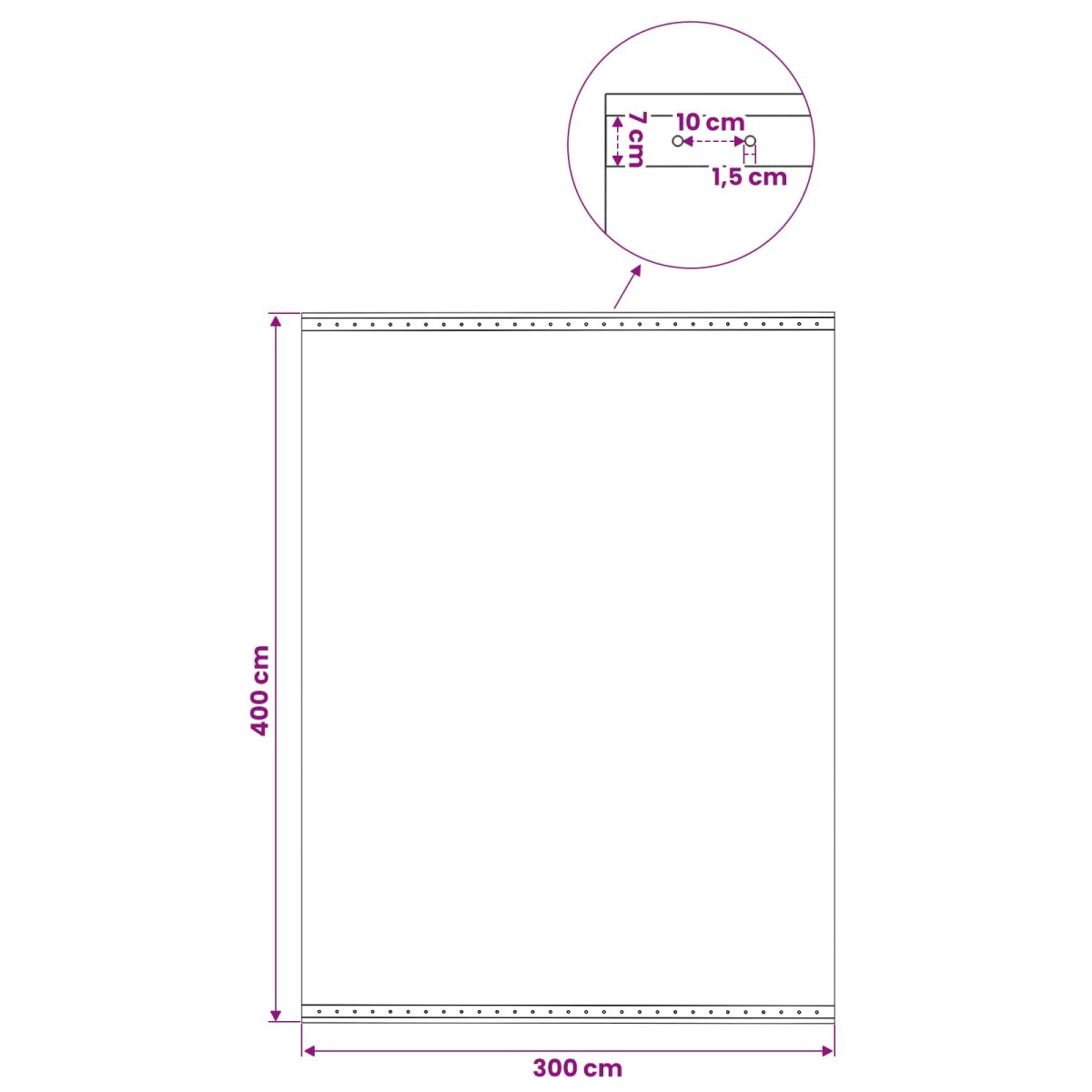 vidaXL Τεντόπανα με Θηλιές 2 τμχ. Πράσινο 4 x 3 μ 260 γρ PE