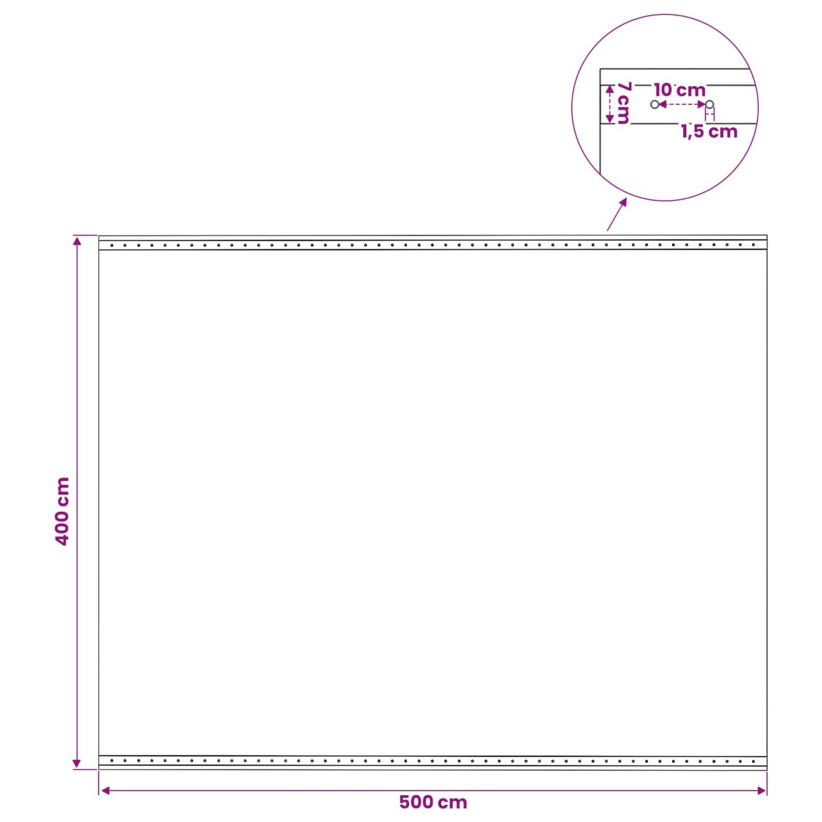 vidaXL Τεντόπανα με Θηλιές 2 τμχ. Πράσινο 4 x 5 μ 260 γρ PE
