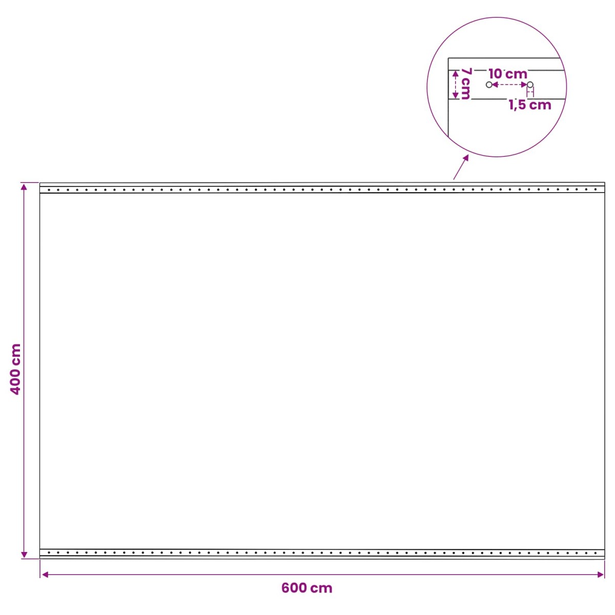 vidaXL Τεντόπανα με Θηλιές 2 τμχ. Πράσινο 4 x 6 μ 260 γρ PE