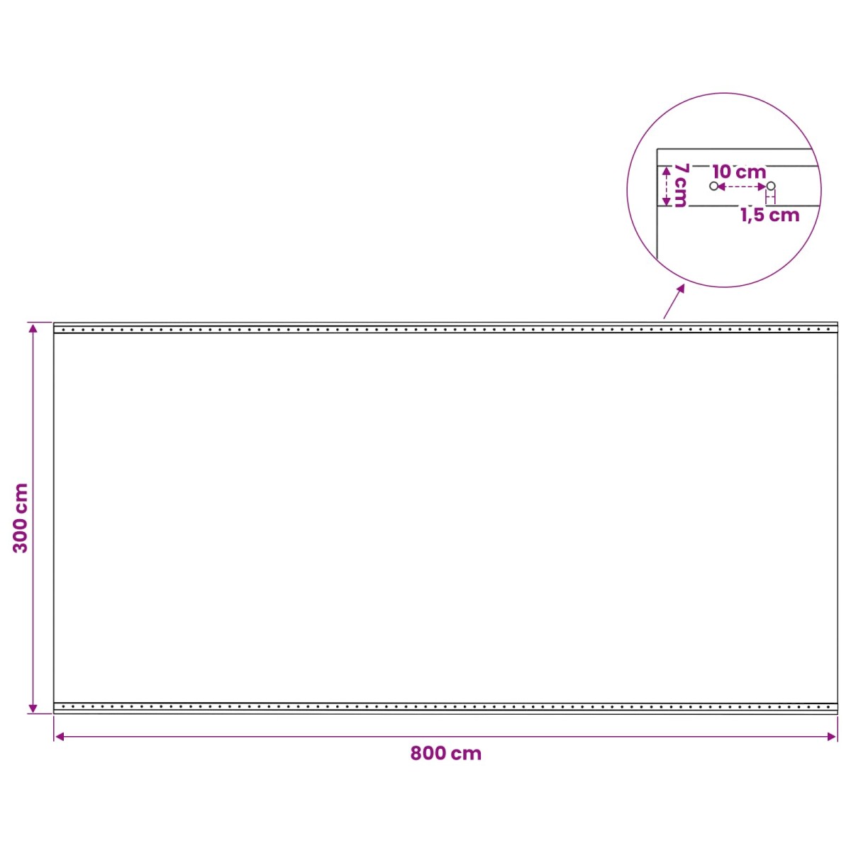 vidaXL Τεντόπανα με Θηλιές 2 τμχ. Πράσινο 4 x 8 μ 260 γρ PE