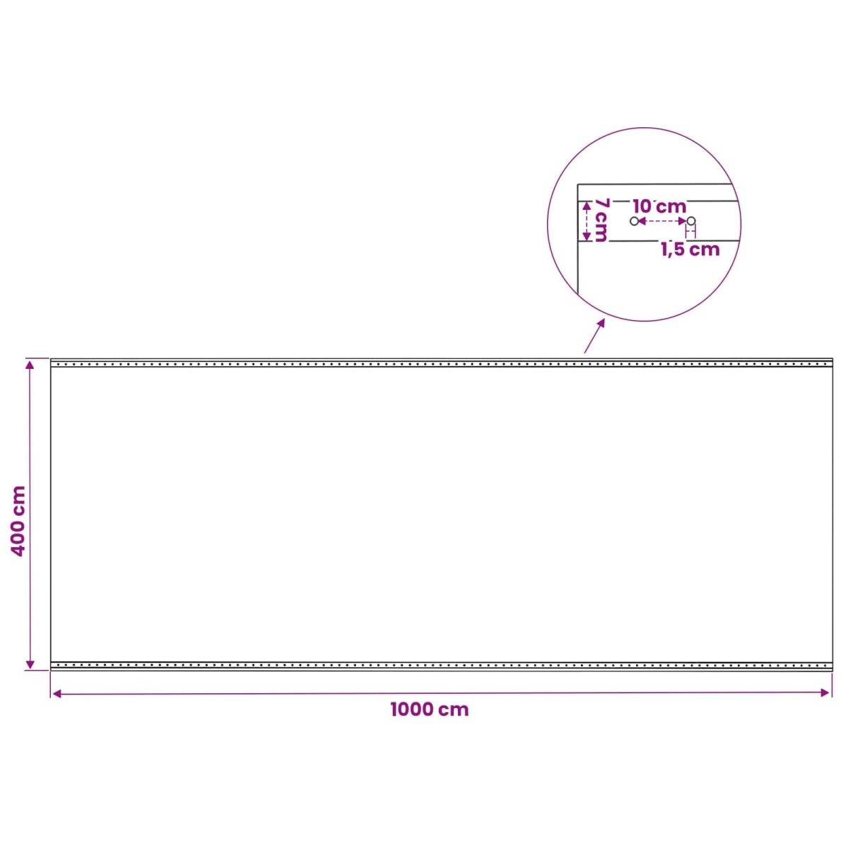 vidaXL Τεντόπανα με Θηλιές 2 τμχ. Πράσινο 4 x 10 μ 260 γρ PE