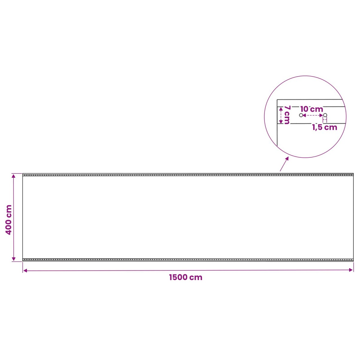 vidaXL Τεντόπανα με Θηλιές 2 τμχ. Πράσινο 4 x 15 μ 260 γρ PE