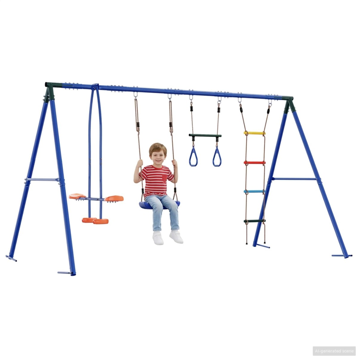 vidaXL Σετ Κούνιας Εξωτερικού Χώρου Πολύχρωμο 330 x 185 x 185 εκ