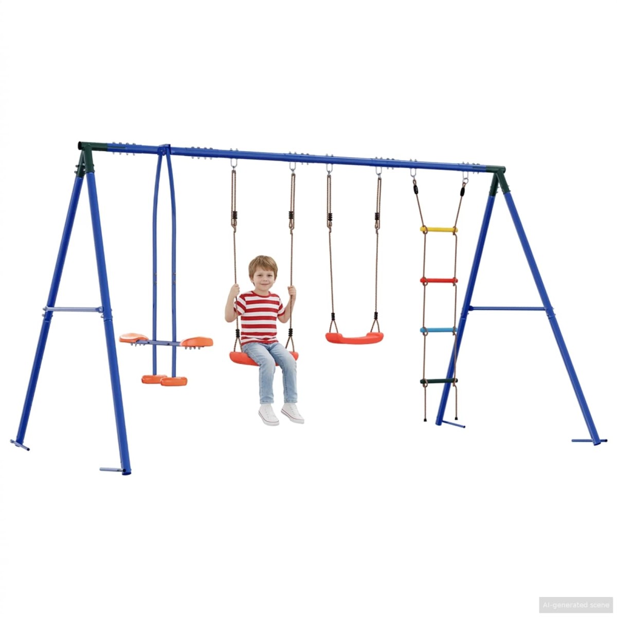 vidaXL Σετ Κούνιας Εξωτερικού Χώρου Πολύχρωμο 330 x 185 x 185 εκ