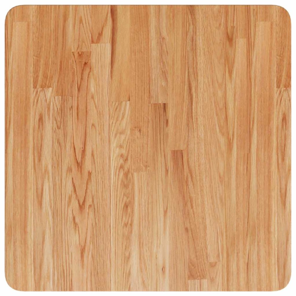 vidaXL Επιφάνεια Τραπεζιού Τετράγωνη Αν. Καφέ 50x50x1,5 εκ. Ξύλο Δρυς
