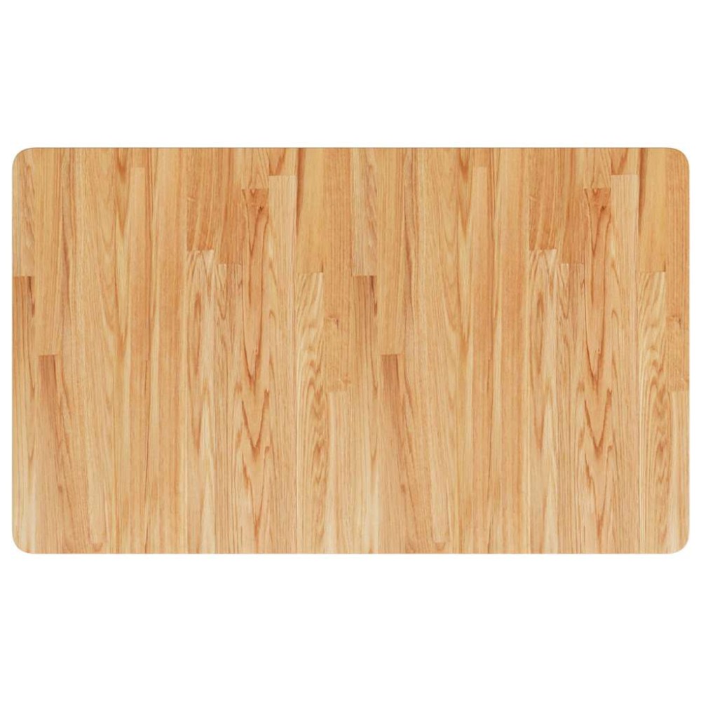 vidaXL Πάγκος Μπάνιου Ανοιχτό Καφέ 100x60x2,5 εκ. Επεξ. Μασίφ Ξύλο