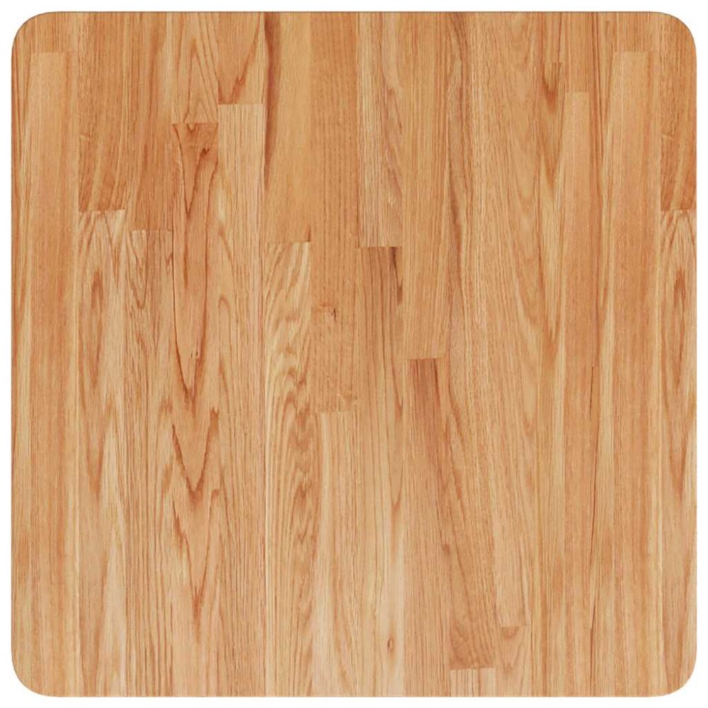 vidaXL Επιφάνεια Τραπεζιού Τετράγωνη Αν. Καφέ 50x50x4 εκ. Ξύλο Δρυς
