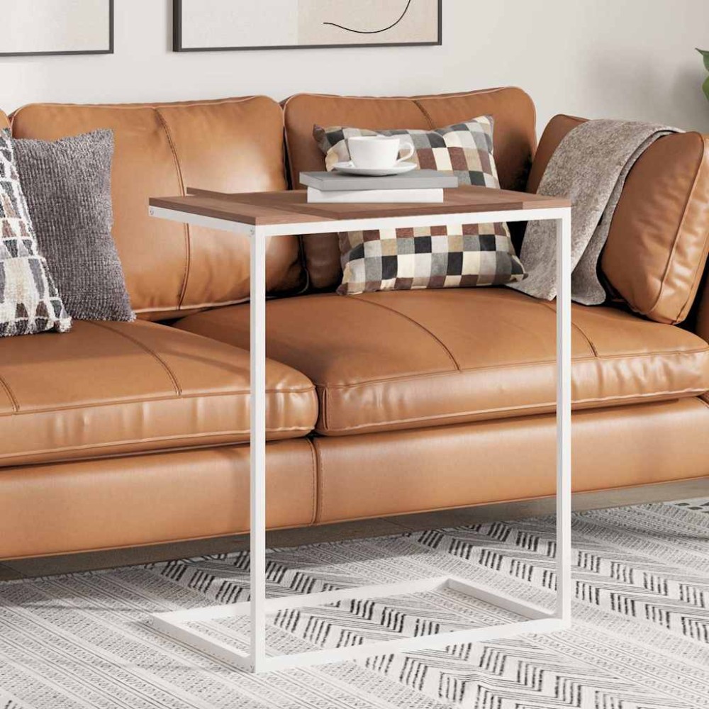 vidaXL Τραπέζι Βοηθητικό Λευκό 55 x 35 x 66 εκ. από Επεξεργασμένο Ξύλο