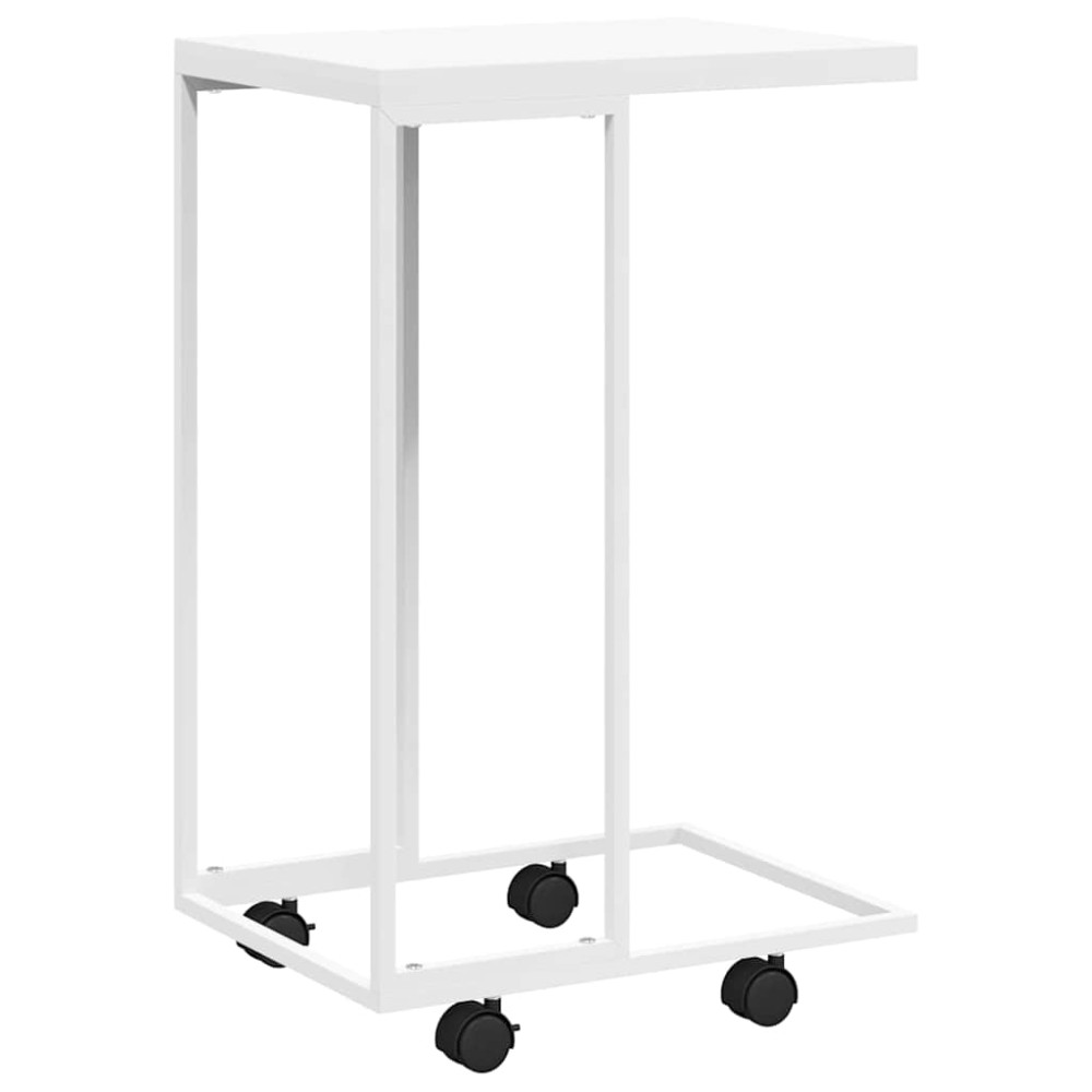 vidaXL Βοηθητικό Τραπέζι με Ρόδες Λευκό 40x30x63,5 εκ. Επεξεργ. Ξύλο