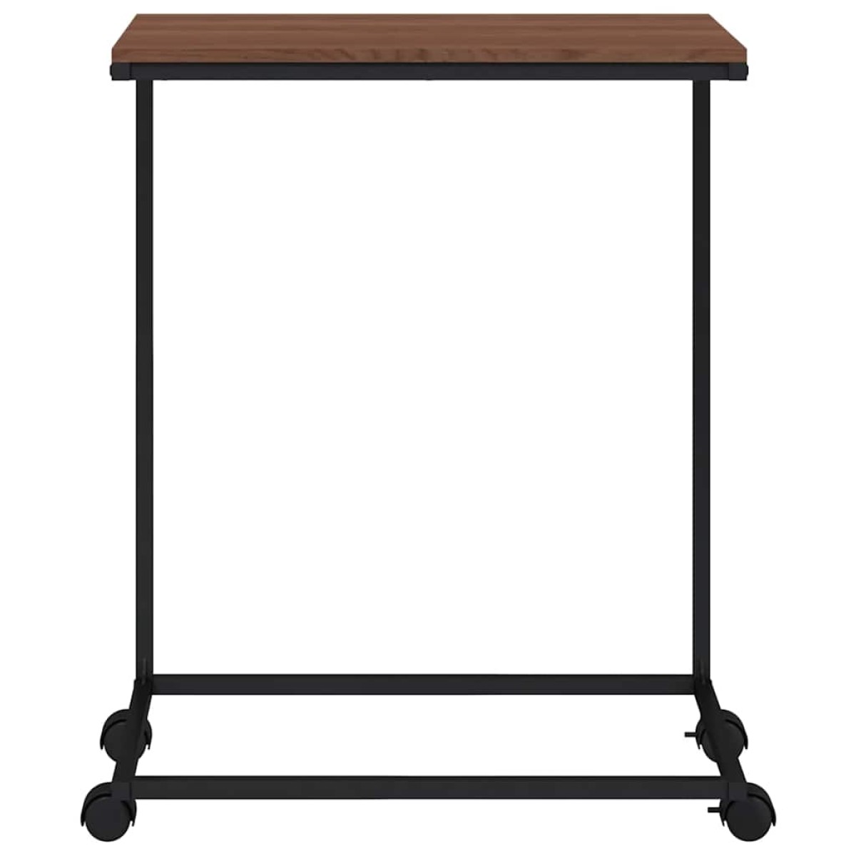 vidaXL Βοηθητικό Τραπέζι με Ρόδες Μαύρο 55 x 35 x 70 εκ. Επεξ. Ξύλο