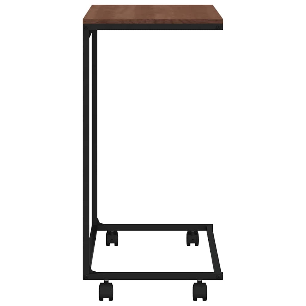 vidaXL Βοηθητικό Τραπέζι με Ρόδες Μαύρο 55 x 35 x 70 εκ. Επεξ. Ξύλο