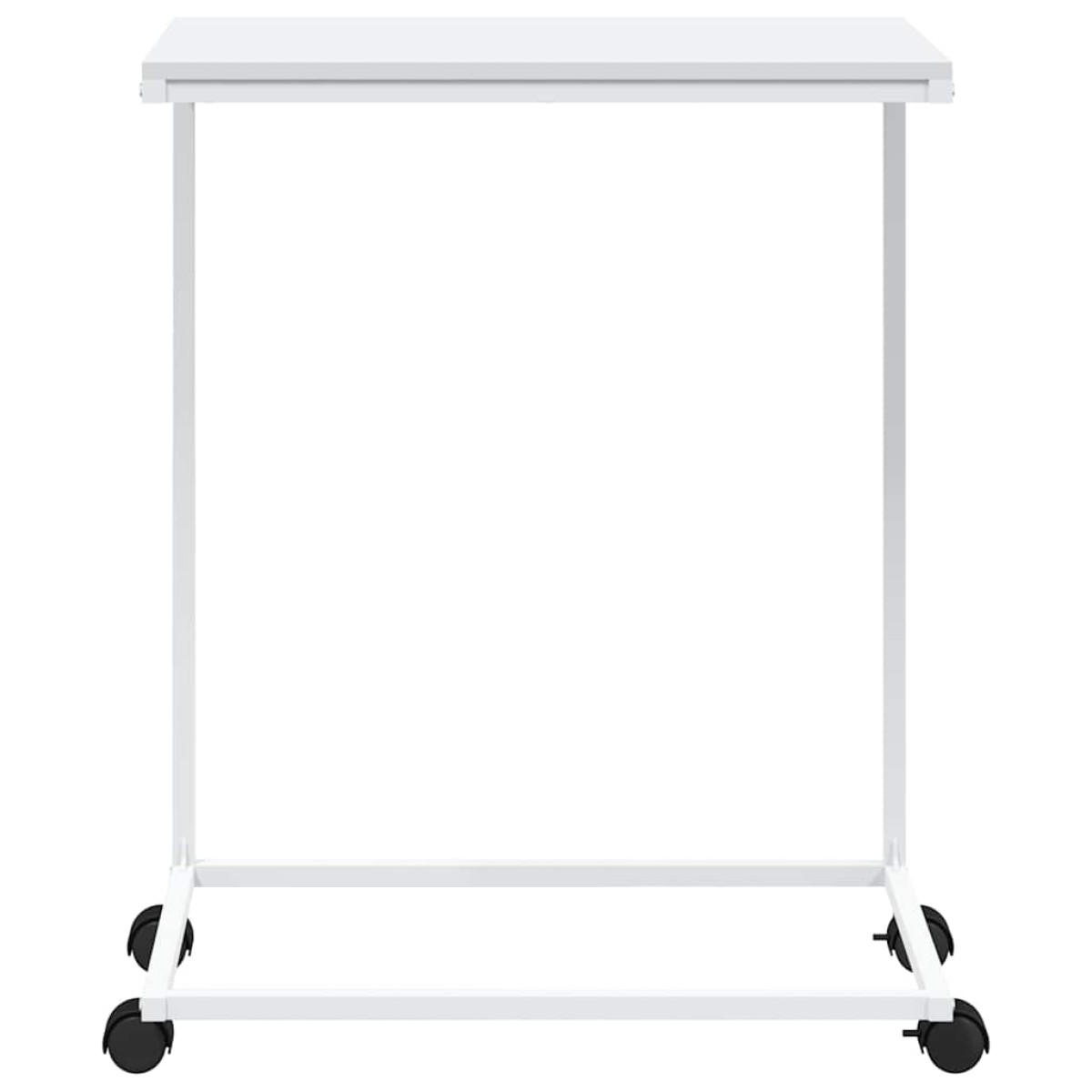 vidaXL Βοηθητικό Τραπέζι με Ρόδες Λευκό 55 x 35 x 70 εκ. Επεξ. Ξύλο