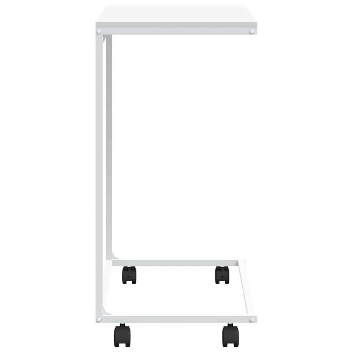 vidaXL Βοηθητικό Τραπέζι με Ρόδες Λευκό 55 x 35 x 70 εκ. Επεξ. Ξύλο