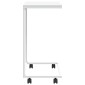 vidaXL Βοηθητικό Τραπέζι με Ρόδες Λευκό 55 x 35 x 70 εκ. Επεξ. Ξύλο