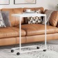 vidaXL Βοηθητικό Τραπέζι με Ρόδες Λευκό 55 x 35 x 70 εκ. Επεξ. Ξύλο