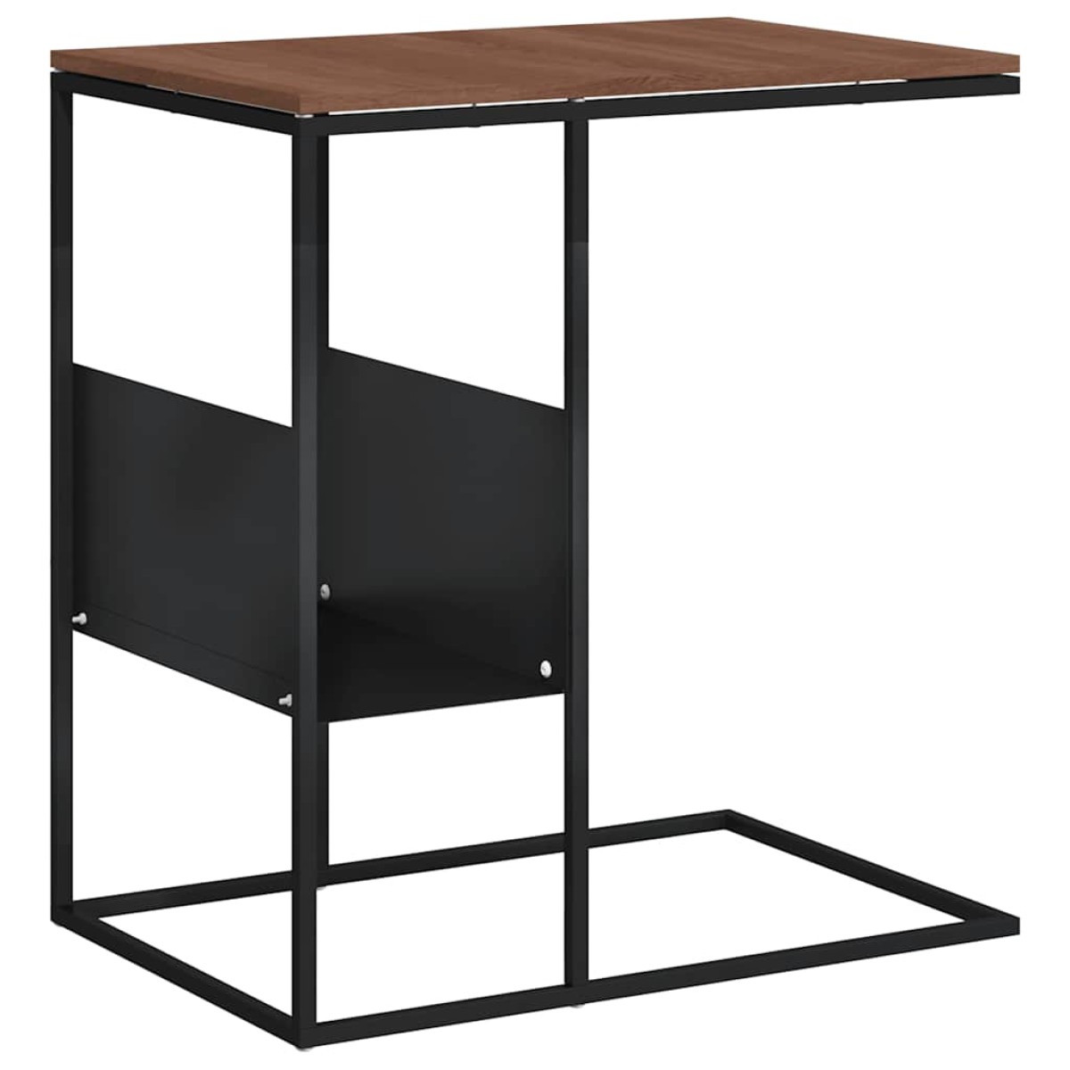 vidaXL Τραπέζι Βοηθητικό Μαύρο 55x36x59,5 εκ. από Επεξεργασμένο Ξύλο