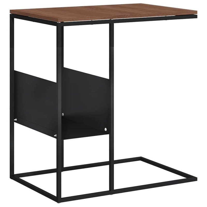 vidaXL Τραπέζι Βοηθητικό Μαύρο 55x36x59,5 εκ. από Επεξεργασμένο Ξύλο