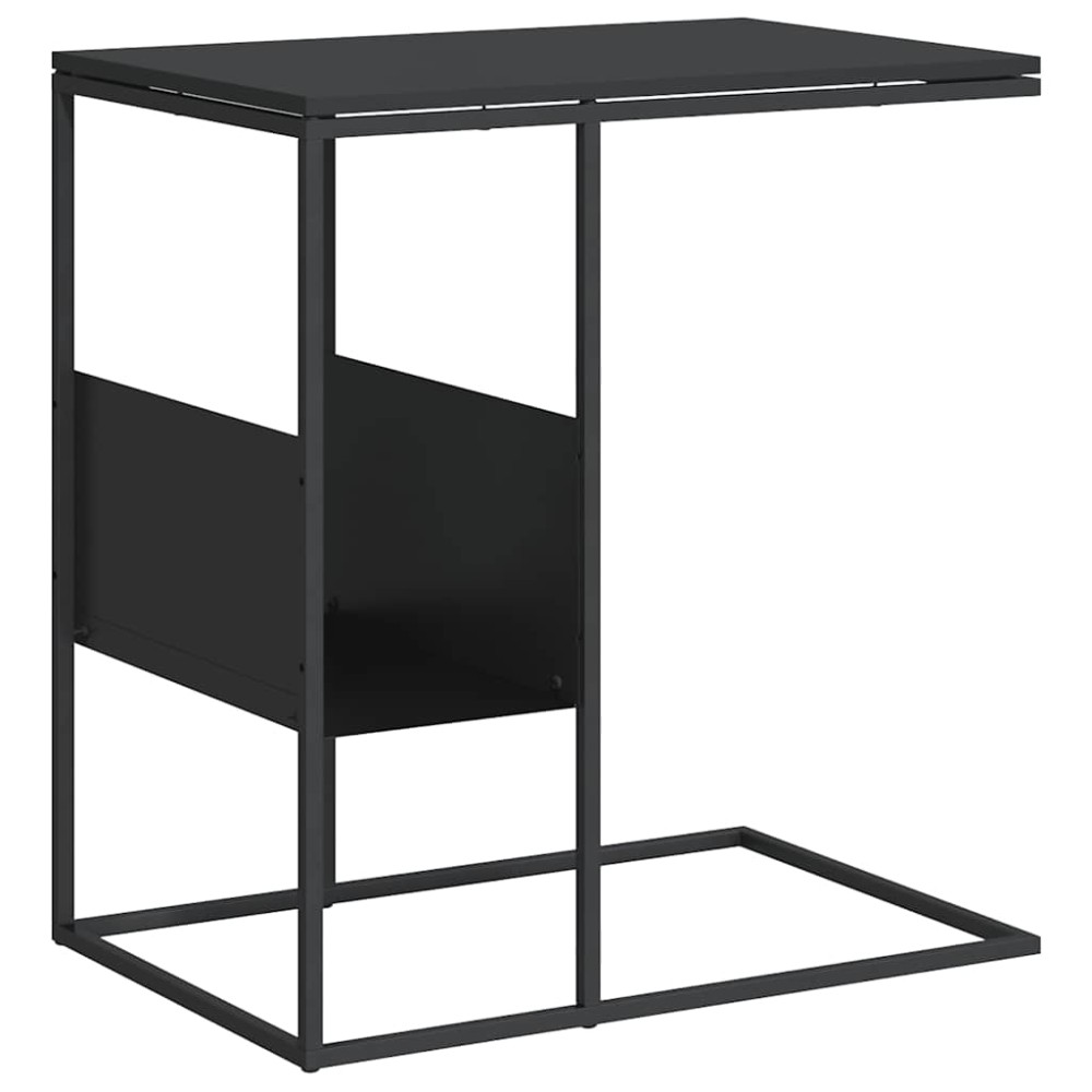 vidaXL Τραπέζι Βοηθητικό Μαύρο 55x36x59,5 εκ. από Επεξεργασμένο Ξύλο