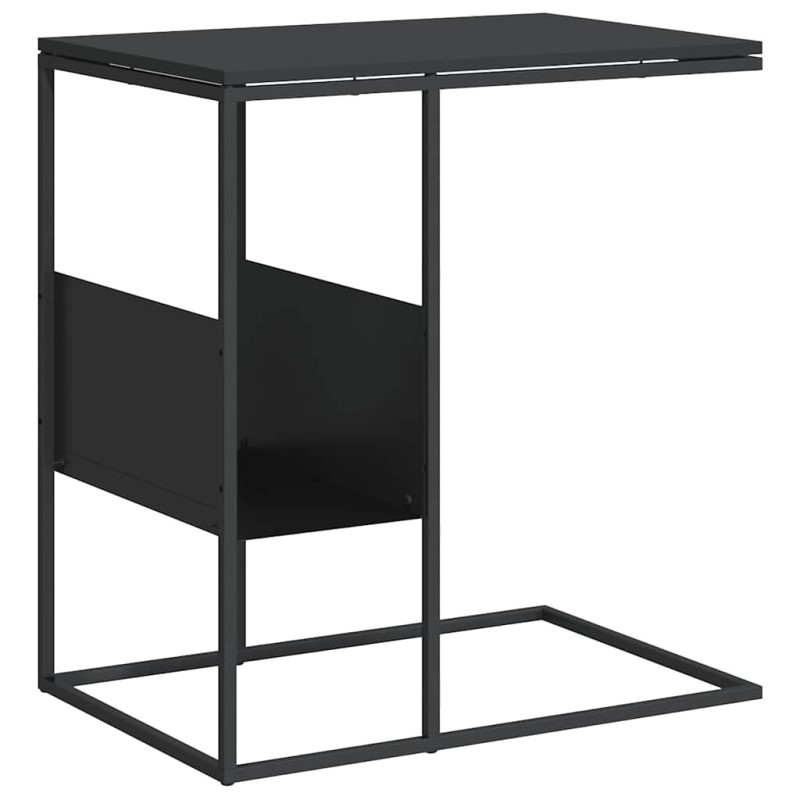 vidaXL Τραπέζι Βοηθητικό Μαύρο 55x36x59,5 εκ. από Επεξεργασμένο Ξύλο