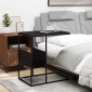 vidaXL Τραπέζι Βοηθητικό Μαύρο 55x36x59,5 εκ. από Επεξεργασμένο Ξύλο