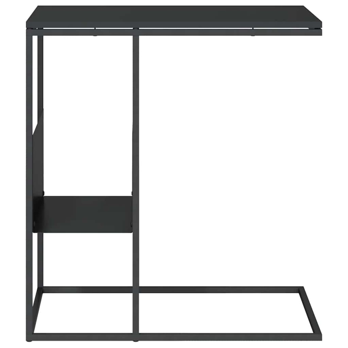 vidaXL Τραπέζι Βοηθητικό Μαύρο 55x36x59,5 εκ. από Επεξεργασμένο Ξύλο