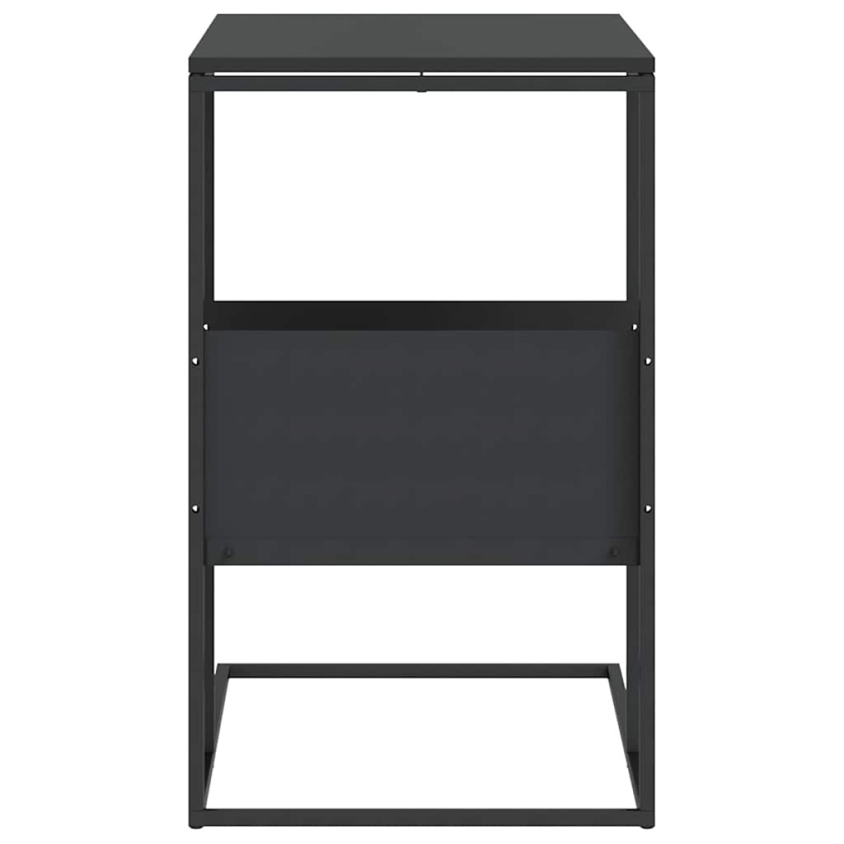 vidaXL Τραπέζι Βοηθητικό Μαύρο 55x36x59,5 εκ. από Επεξεργασμένο Ξύλο