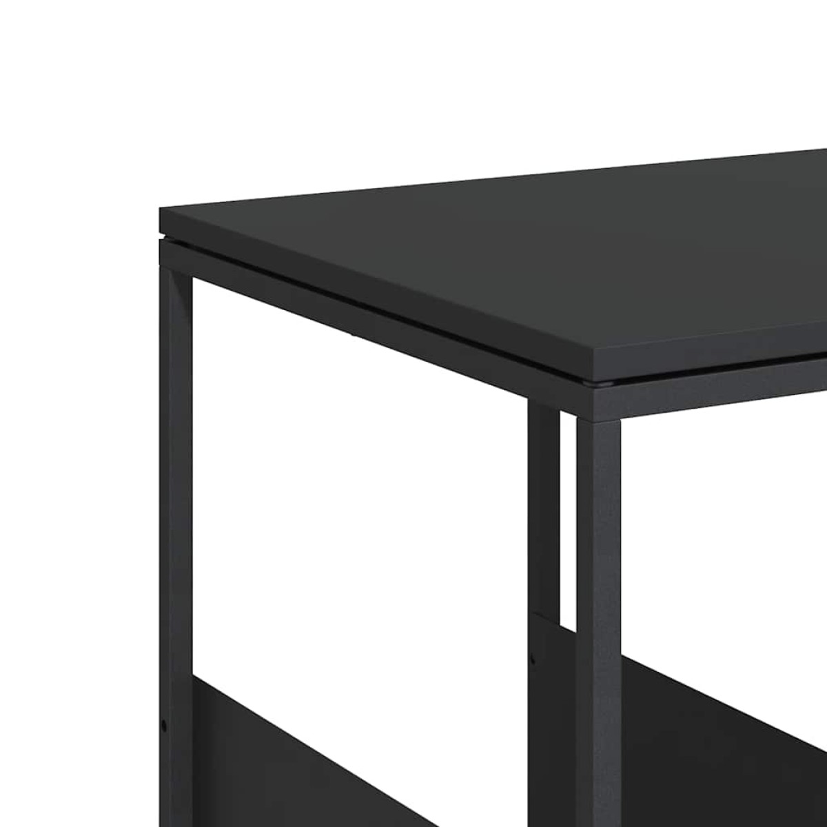 vidaXL Τραπέζι Βοηθητικό Μαύρο 55x36x59,5 εκ. από Επεξεργασμένο Ξύλο