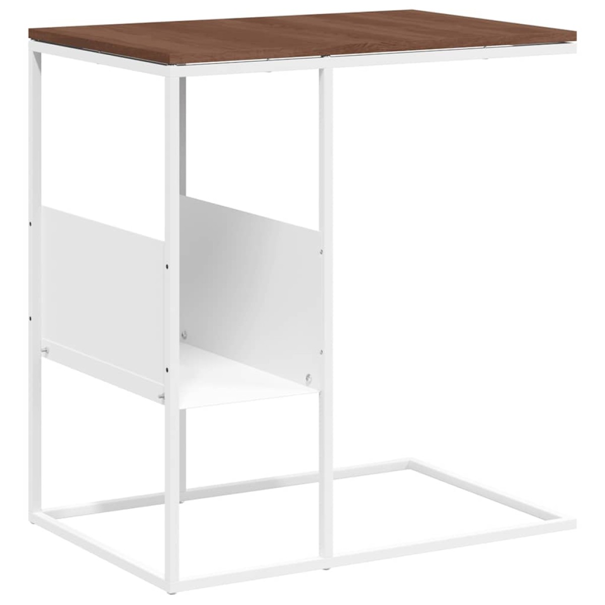vidaXL Τραπέζι Βοηθητικό Λευκό 55x36x59,5 εκ. από Επεξεργασμένο Ξύλο