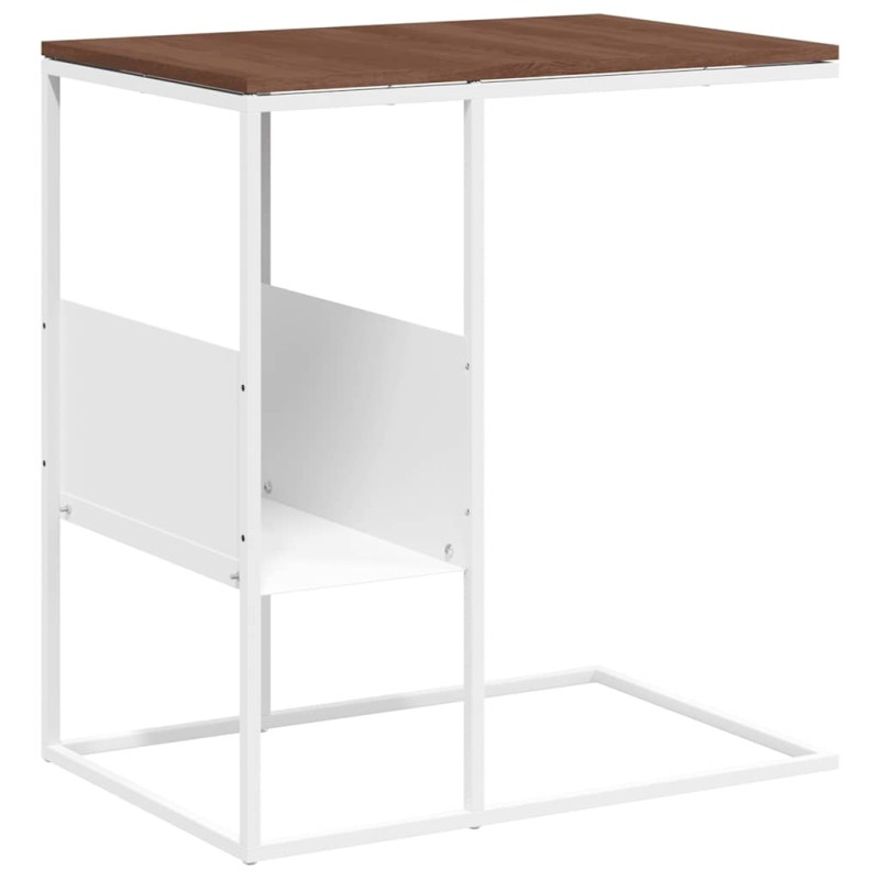vidaXL Τραπέζι Βοηθητικό Λευκό 55x36x59,5 εκ. από Επεξεργασμένο Ξύλο