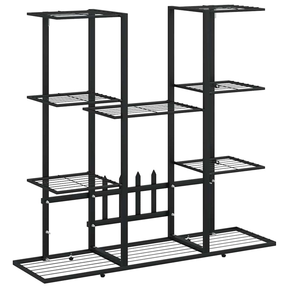 vidaXL Βάση Λουλουδιών Μαύρη 94,5 x 25 x 89 εκ. Σιδερένια