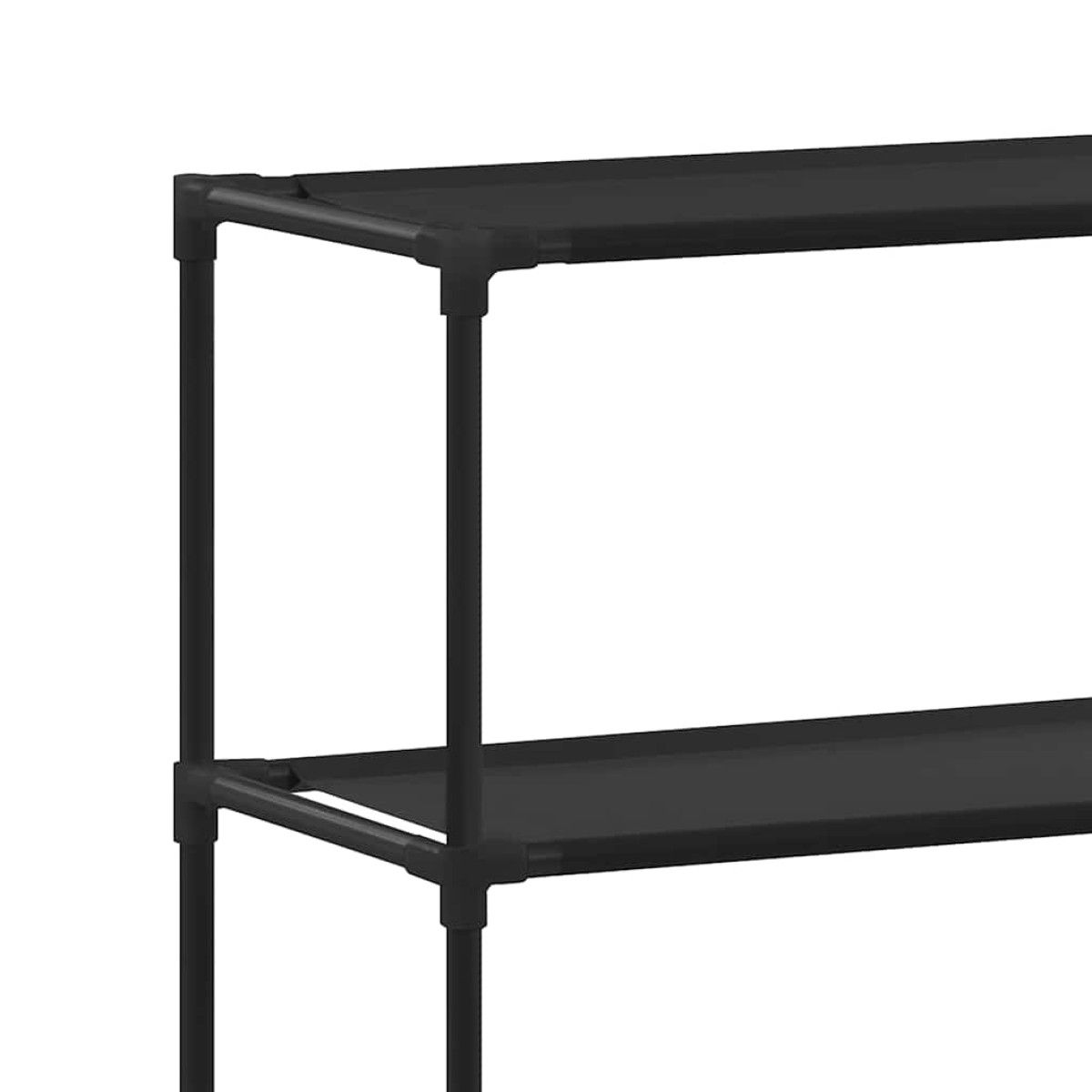 vidaXL Ραφιέρα 2 Επιπέδων για Πλυντήριο Μαύρη 69x28x143 εκ. από Σίδερο