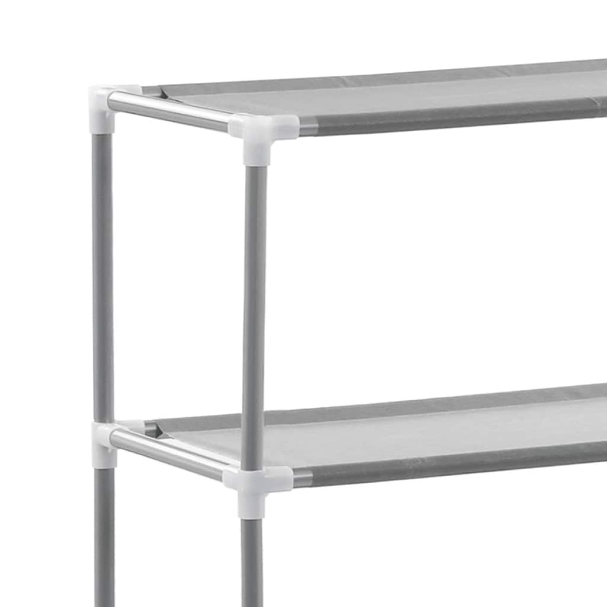 vidaXL Ραφιέρα 2 Επιπέδων για Πλυντήριο Γκρι 69x28x143 εκ. από Σίδερο