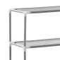 vidaXL Ραφιέρα 2 Επιπέδων για Πλυντήριο Γκρι 69x28x143 εκ. από Σίδερο