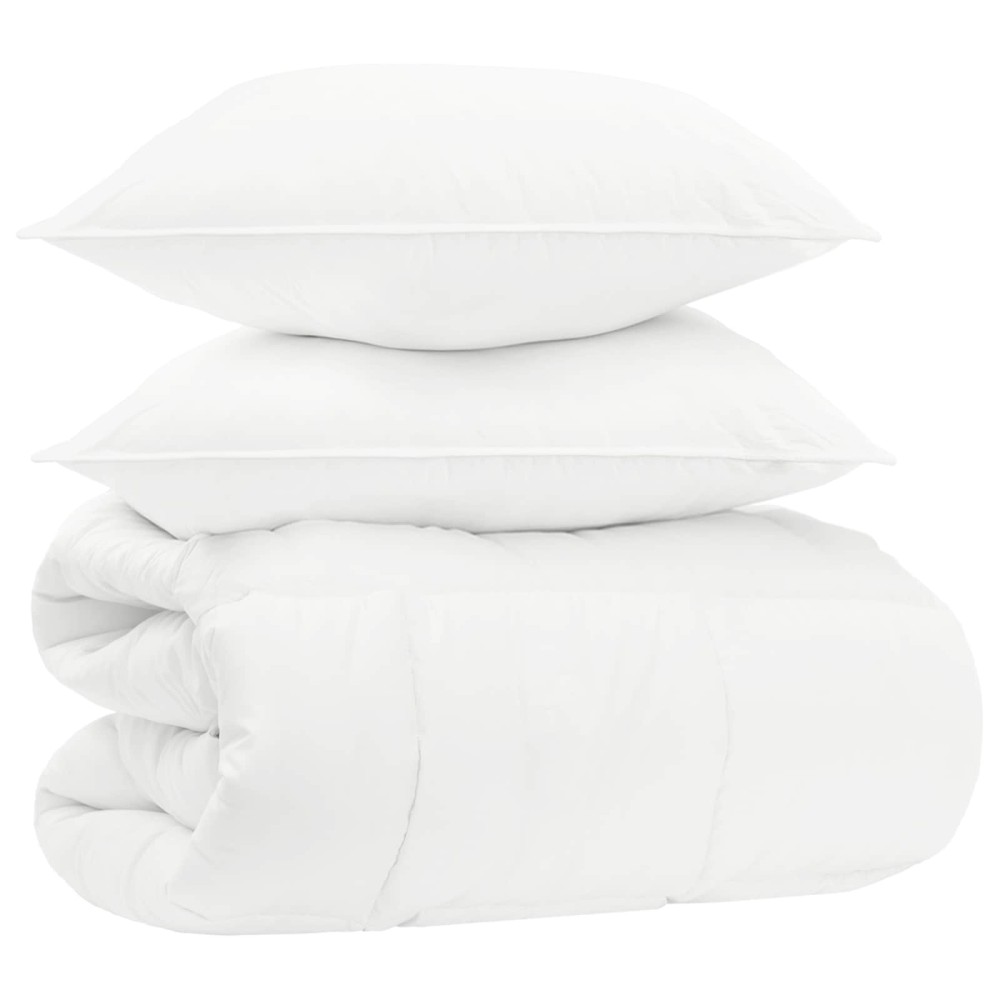 vidaXL Σετ πάπλωμα 200 x 200 cm Όχι Βαμβάκι, Μπαμπού, Πολυεστέρας