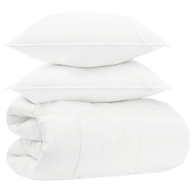 vidaXL Σετ πάπλωμα 200 x 220 cm Όχι Βαμβάκι, Μπαμπού, Πολυεστέρας