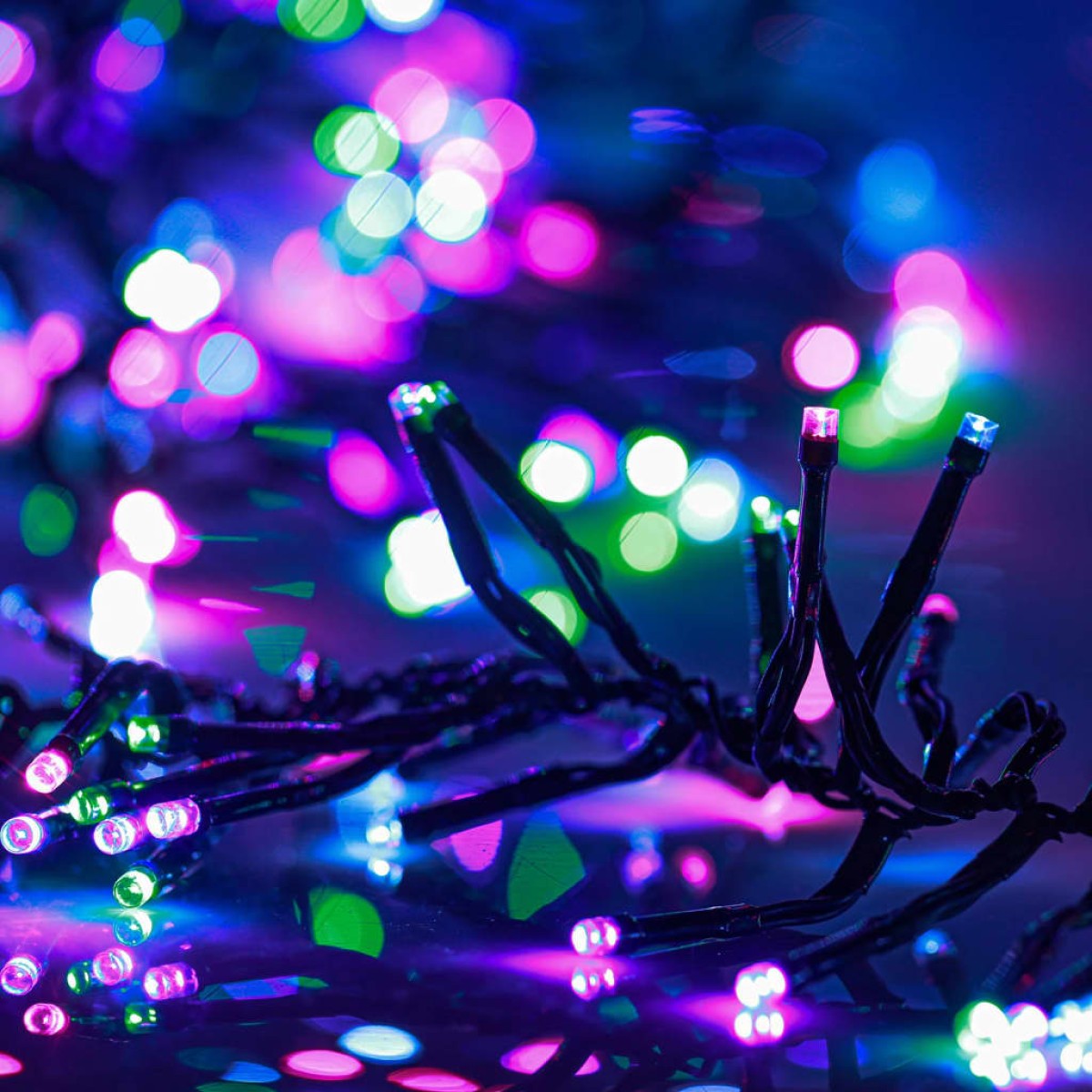 vidaXL Φωτάκια Cluster με 1000 LED Παστέλ Πολύχρωμα 11 μ. από PVC