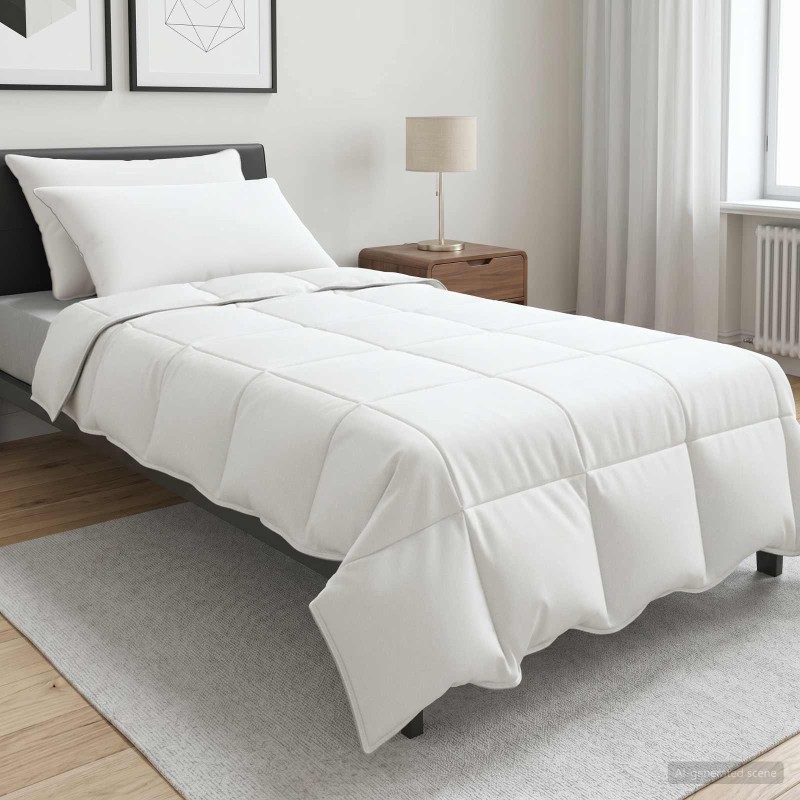 vidaXL Σετ Παπλωμάτων 2 τμχ. 135 x 220 εκ. Καλοκαίρι 150 gsm Λευκό