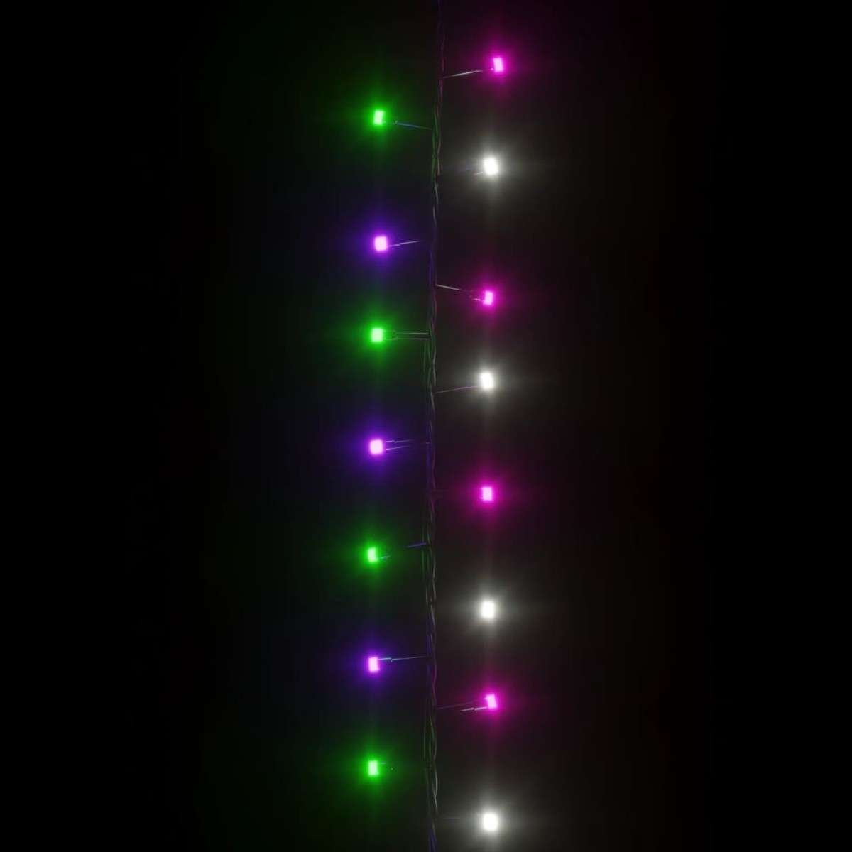 vidaXL Φωτάκια Compact με 2000 LED Παστέλ Πολύχρωμα 45 μ. από PVC