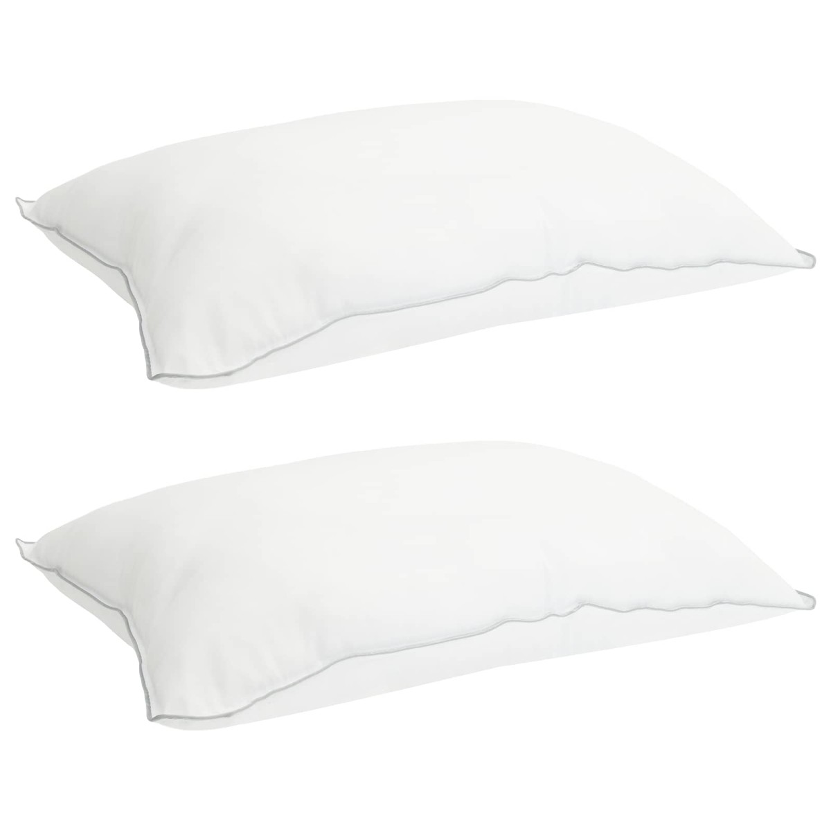 vidaXL Σετ Παπλωμάτων Λευκό 140 x 220 cm Πολυεστέρας, Μπαμπού