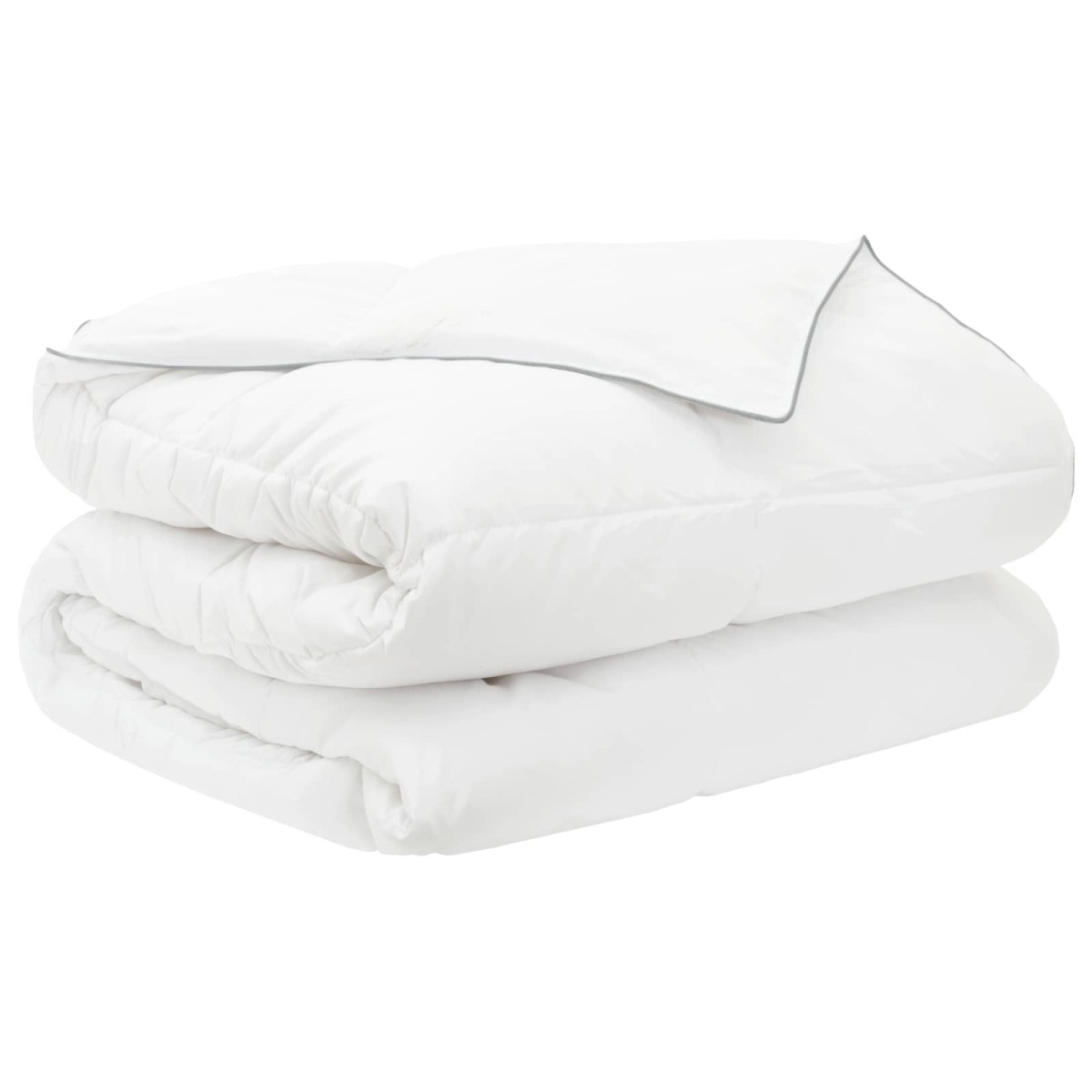 vidaXL Σετ Παπλωμάτων Λευκό 260 x 220 εκ. Πολυεστέρας, Μπαμπού