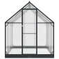 vidaXL Θερμοκήπιο Κήπου με πόρτα Ανθρακί 183,5 x 183,5 x 207 εκ