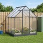 vidaXL Θερμοκήπιο Κήπου με πόρτα Ανθρακί 183,5 x 183,5 x 207 εκ